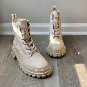 SCHUTZ Cream Combat Boot